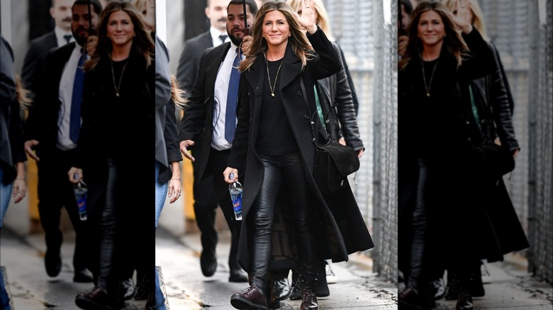 Jennifer Aniston leather leggings