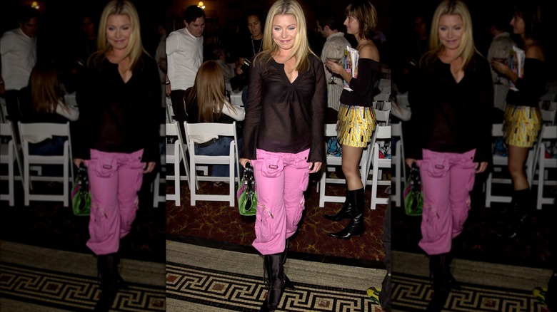 Kelly Ripa wearing pink pants