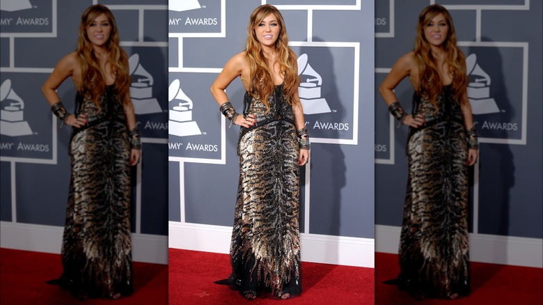 Miley Cyrus at 2011 Grammy Awards