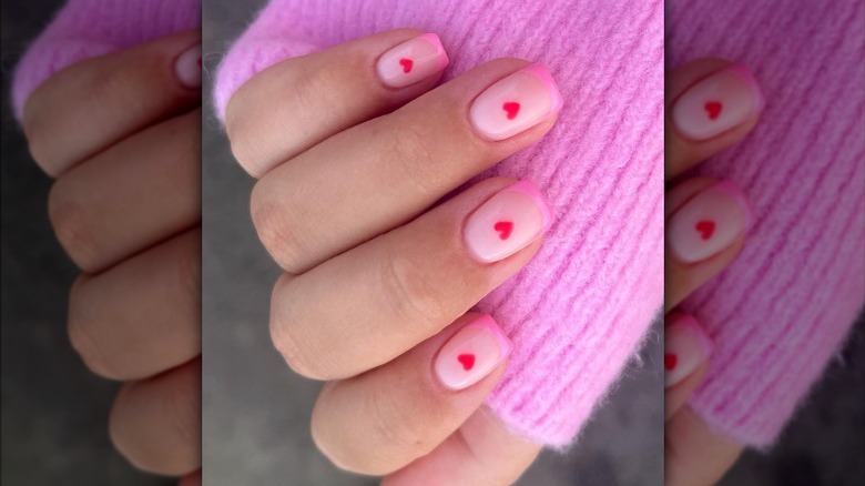 Valentine's day manicure