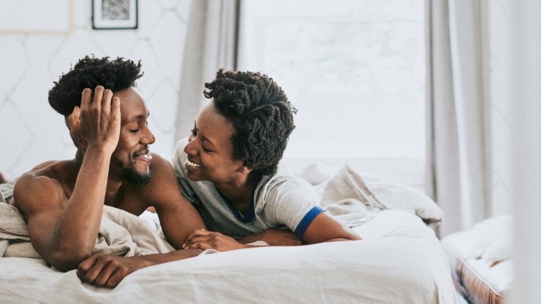 couple on bed