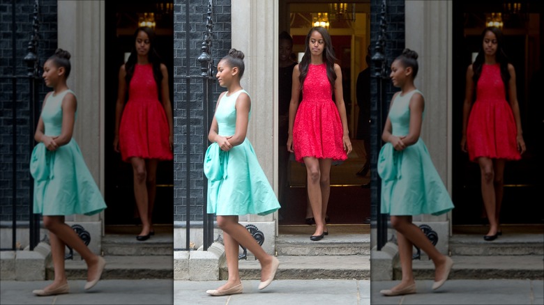 sasha obama in mint dress