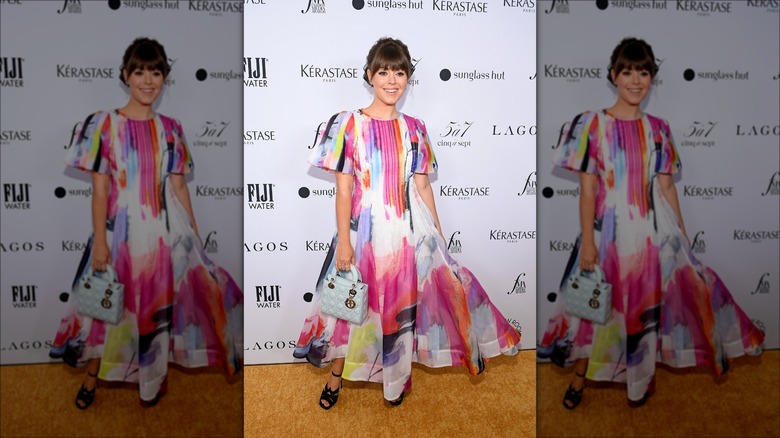 colorful dress worn at event