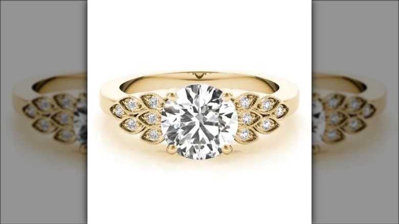 Libra engagement ring