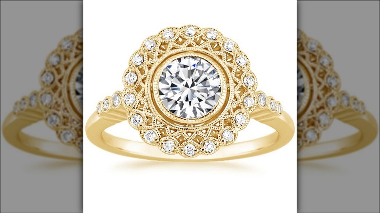 Virgo engagement ring