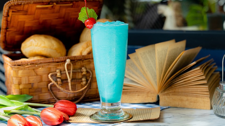 Frozen Blue Hawaiian Cocktail