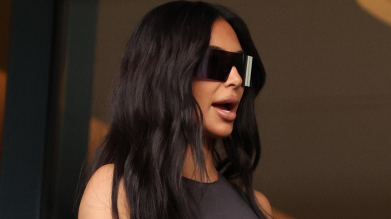Kim Kardashian dark hair