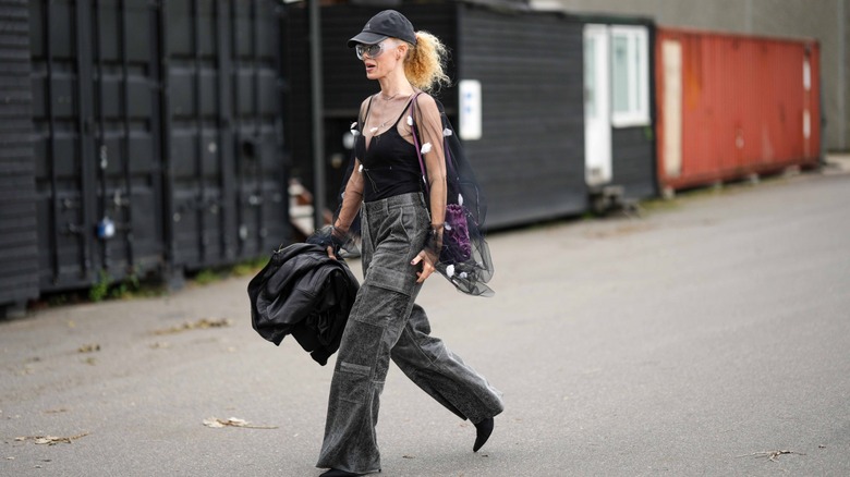 woman wearing sheer overlay