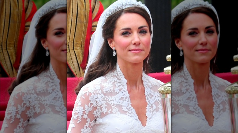 Kate Middleton in wedding dress