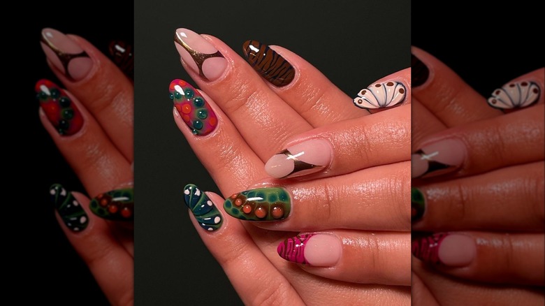 Mix-and-match manicure trend