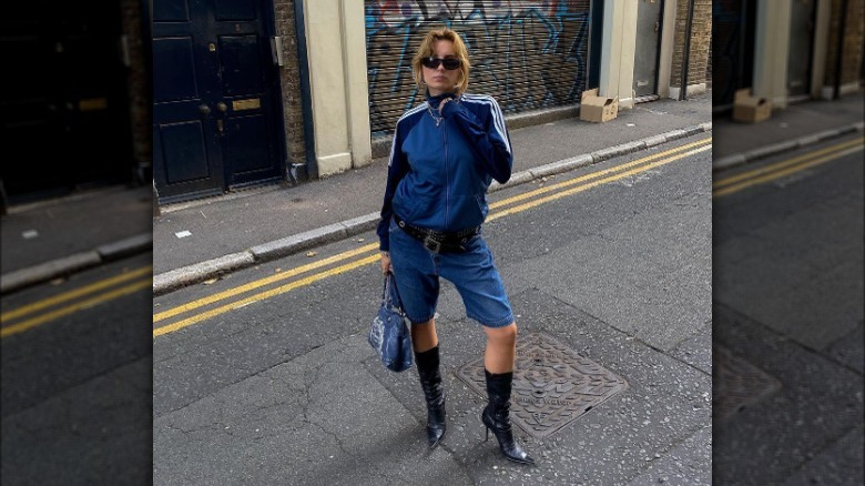 woman wearing stiletto boots