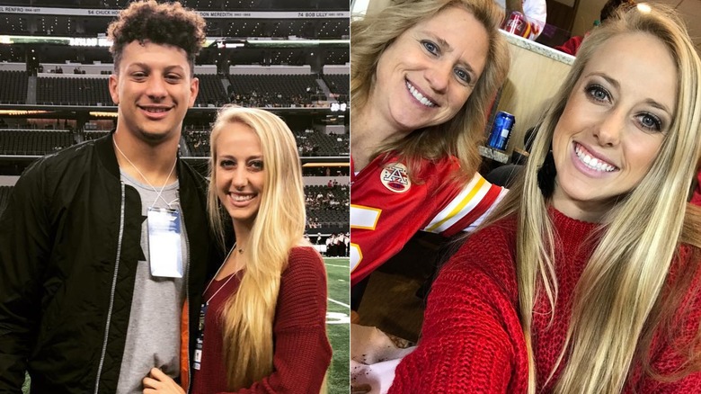 Brittany Mahomes with straight hair