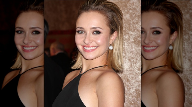 Hayden Panettiere in black dress