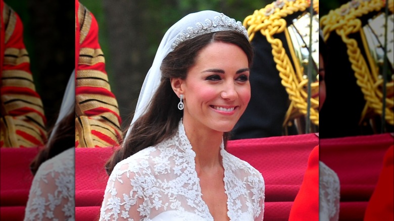 Kate Middleton on her wedding day