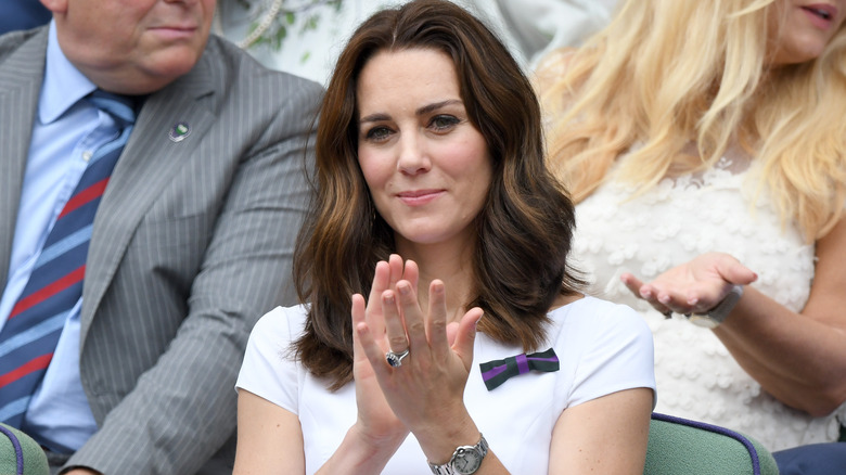 Kate Middleton attends Wimbledon