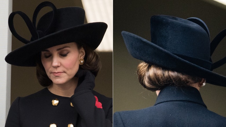 Kate Middleton attends Remembrance Sunday service