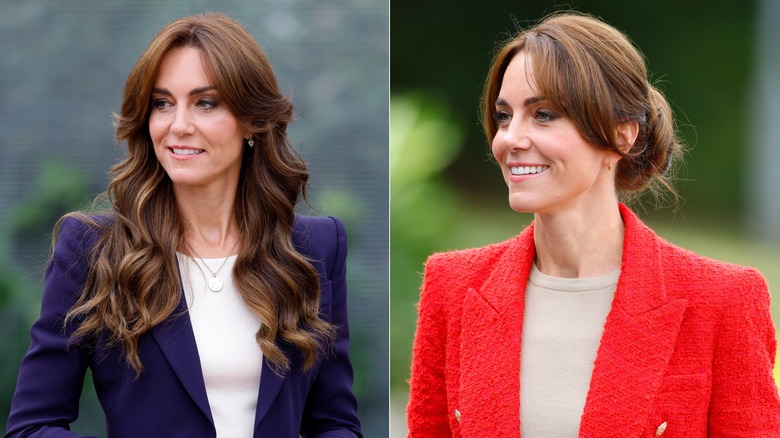 Side-by-side photos of Kate Middleton
