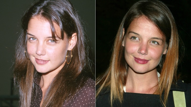 Katie Holmes with soft layers