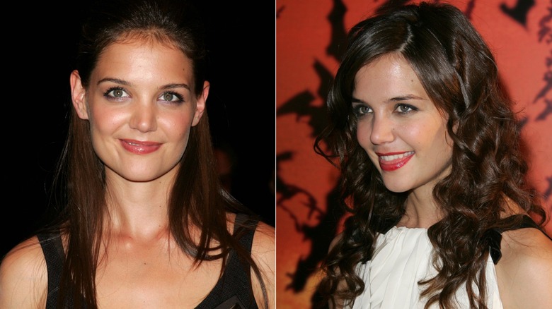 Katie Holmes with long brown hair