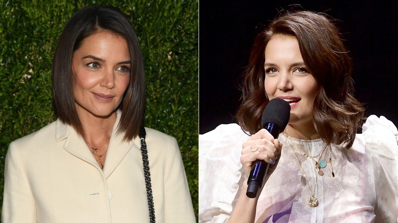 Katie Holmes with side part