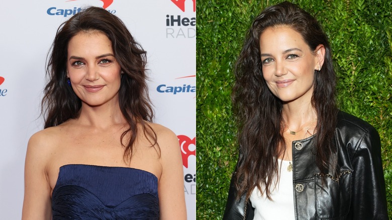 Katie Holmes with wavy hair