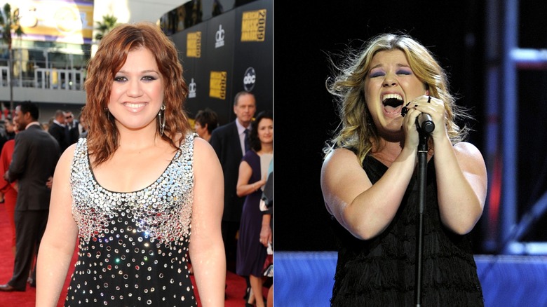 Kelly Clarkson wavy curly hair