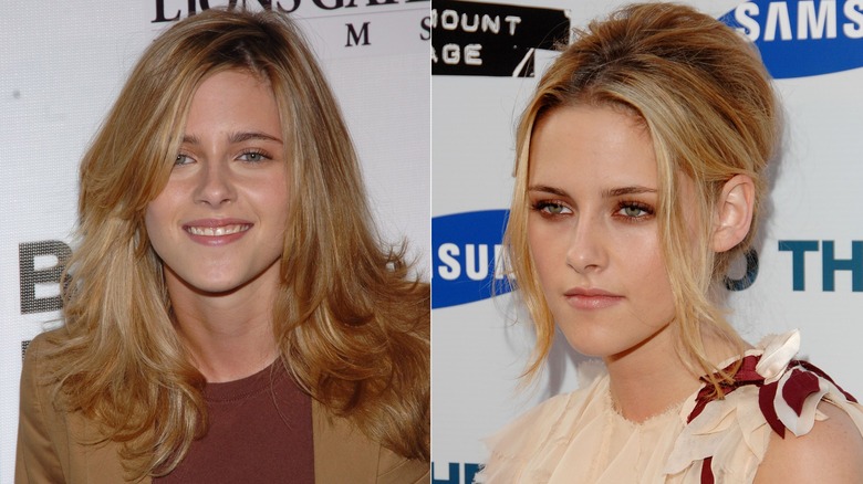 Kristen Stewart as blond teen