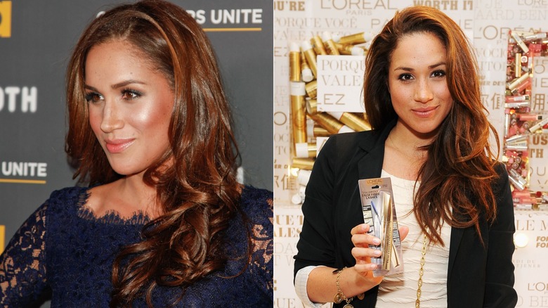 Meghan Markle with light brown hair