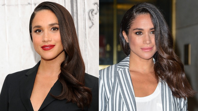 Meghan Markle with retro curls