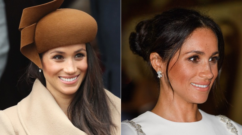 Meghan Markle showing royal hairstyles