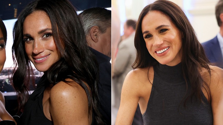 Meghan Markle with beach waves