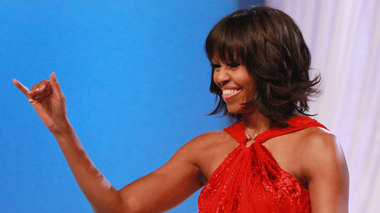 Michelle Obama during 2013 inauguration ceremony