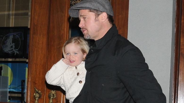 Baby Shiloh Jolie-Pitt with Brad Pitt