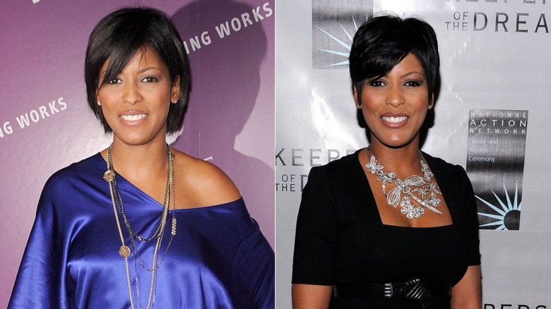 Tamron Hall with straight black hair