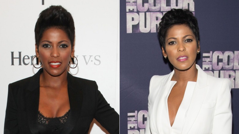 Tamron Hall with teased hair