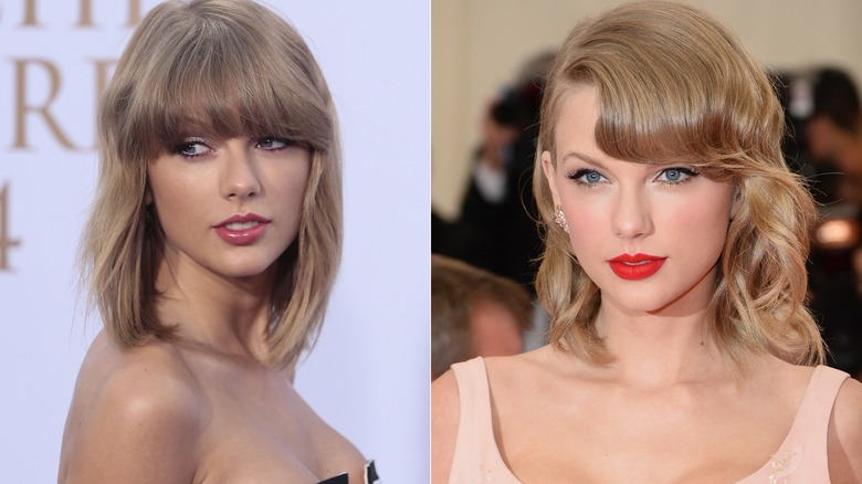 Taylor Swift lob haircut