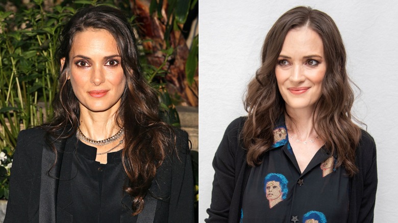 Winona Ryder in 2013 and 2019