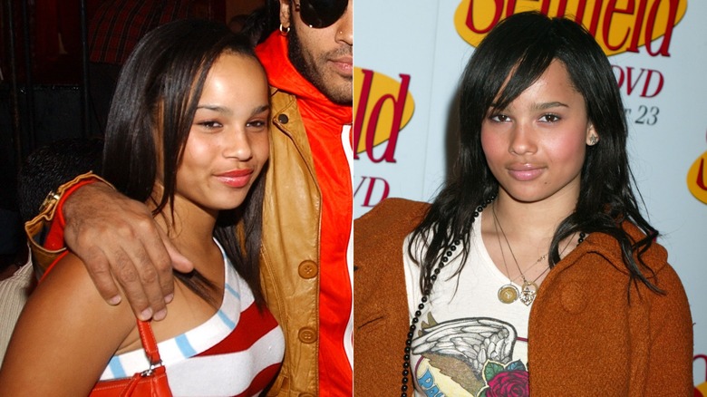 Zoë Kravitz with straight hair