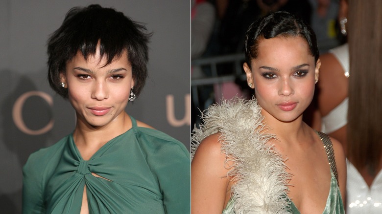 Zoë Kravitz with short hair in 2000s