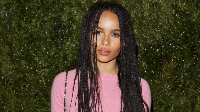 Zoë Kravitz with long braids