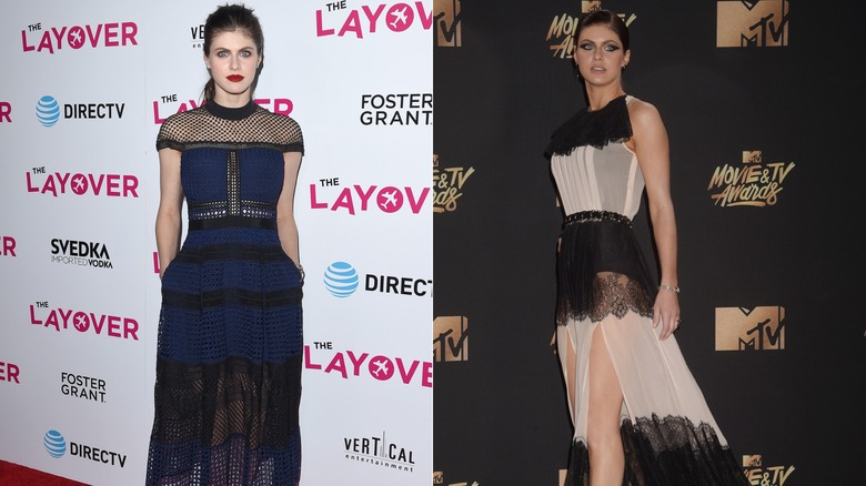 Alexandra Daddario edgy dresses