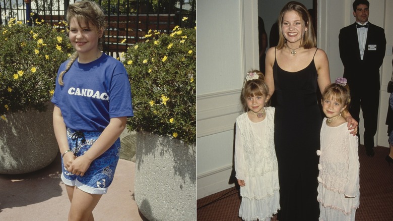 Candace Cameron Bure's fashion in the late '80s and early '90s.