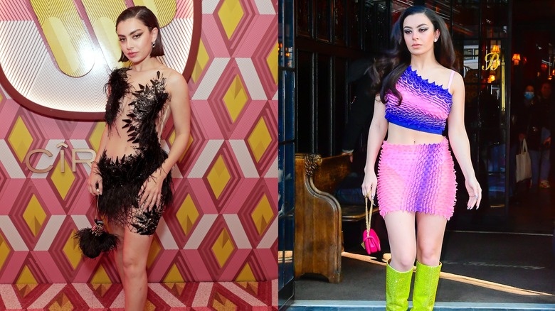 Charli XCX wearing minidress styles