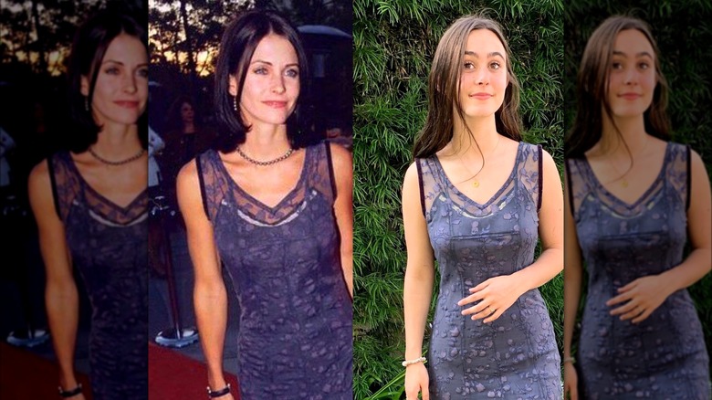 Coco Arquette wearing Courteney Cox's dress