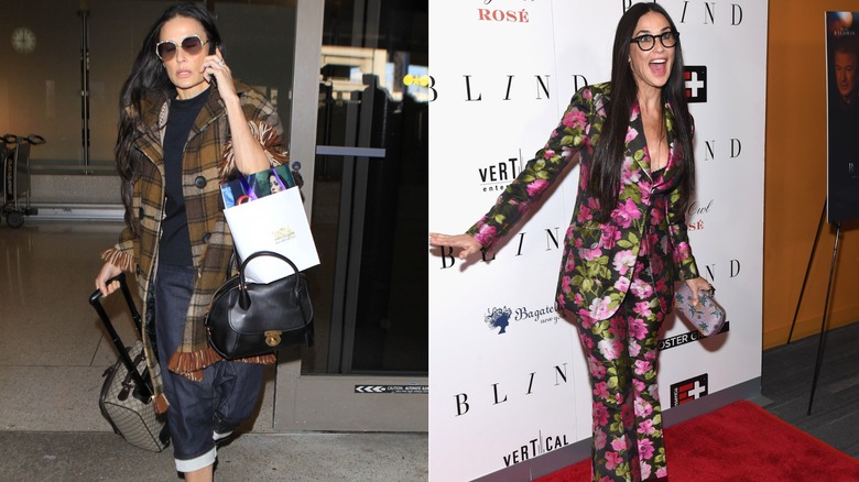 Demi Moore rocking eclectic and mismatched pieces in the second half of the 2010a.