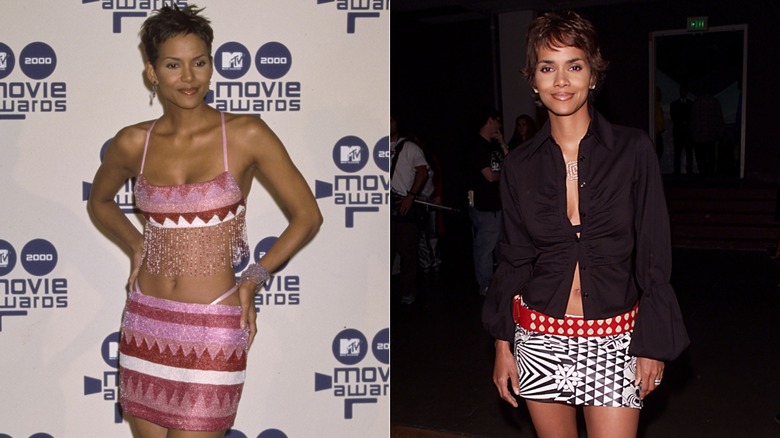 Halle Berry at the 2000 and 2001 MTV Movie Awards