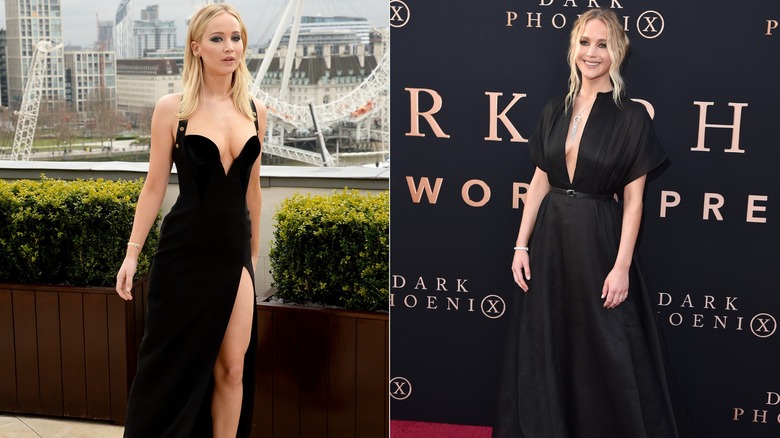 Jennifer Lawrence black fashion