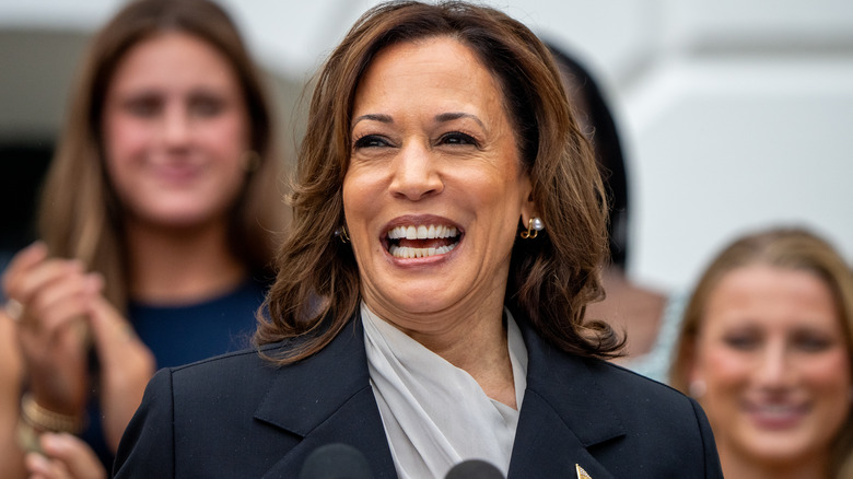 Smiling Kamala Harris in 2024