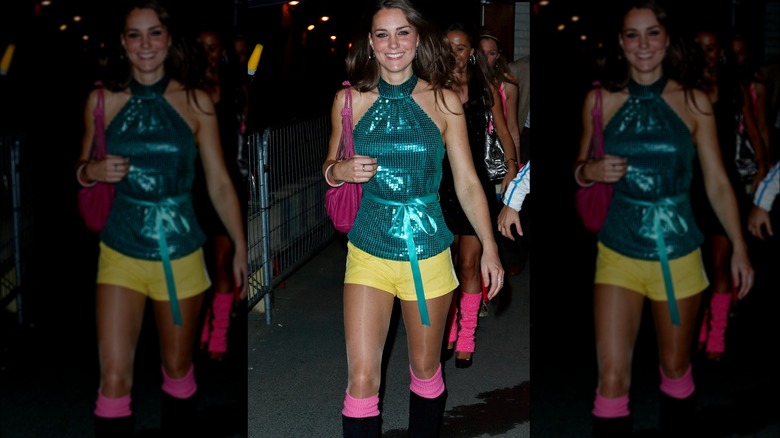 Kate Middleton in roller disco outfit