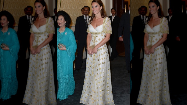 Princess Catherine wearing Alexander McQueen